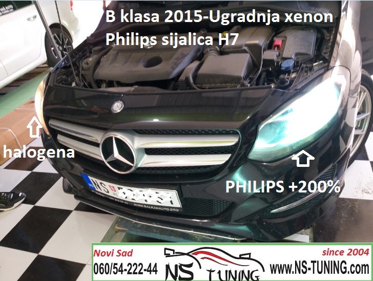 mercedes b klasa 2013 2014 2015 2016 godiste xenon sijalice h7 canbus trafo ugradnja novi sad